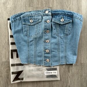 Jean Tube Top